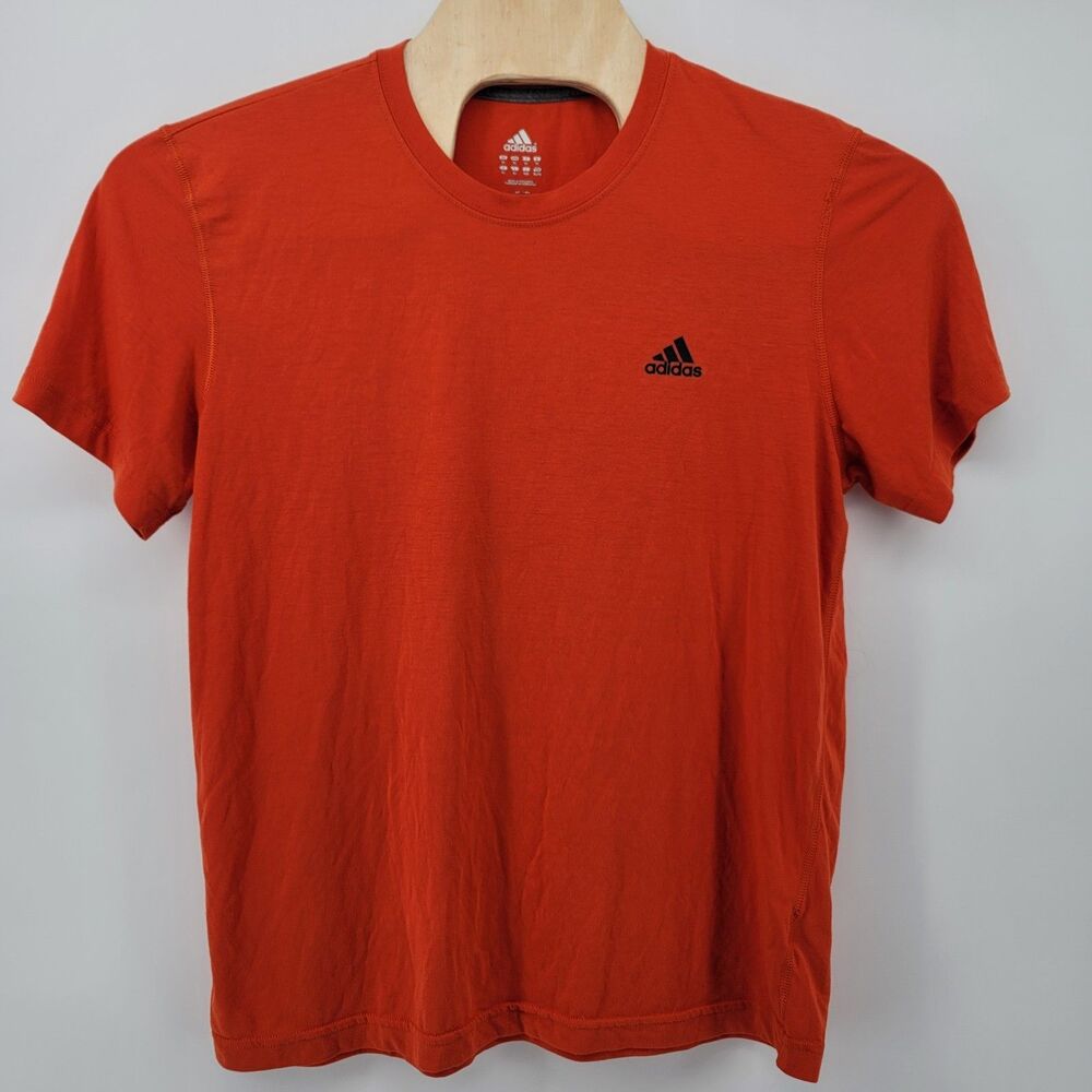 Adidas Climalite Training Ultimate Tee Short Sleeve T-Shirt Orange Men’s XL